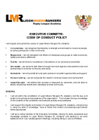 CODE OF CONDUCT – Committee